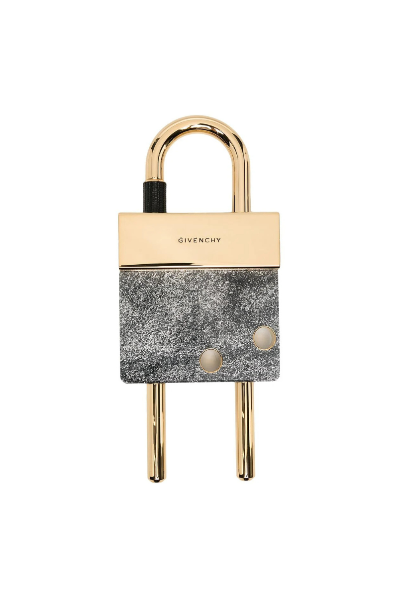 Givenchy Two Tone Brass Padlock-Pink