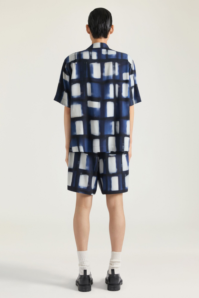 Givenchy Elasticated Belt Short-Dark Blue