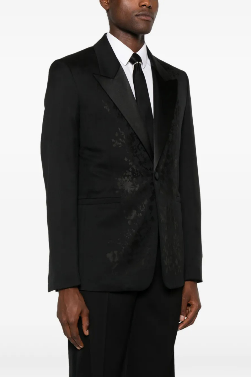 Givenchy Peak Lapel Jacket Slim Fit_Black