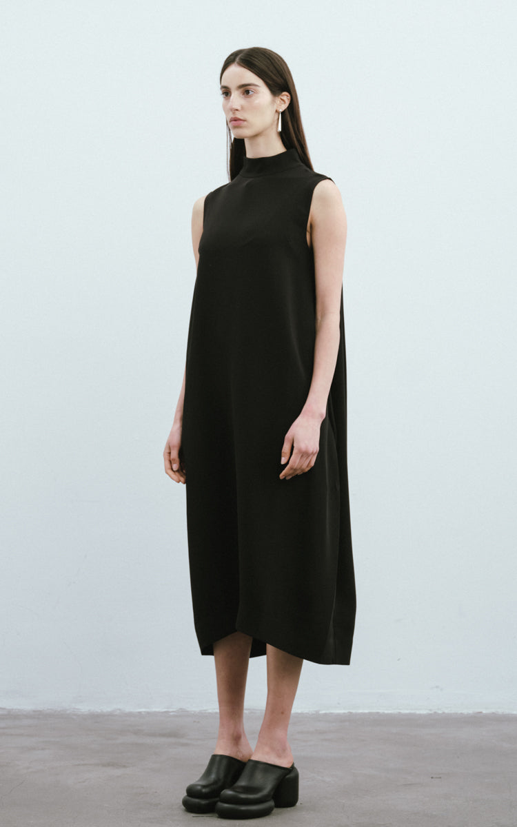 Heavy Silk Crepe Dress