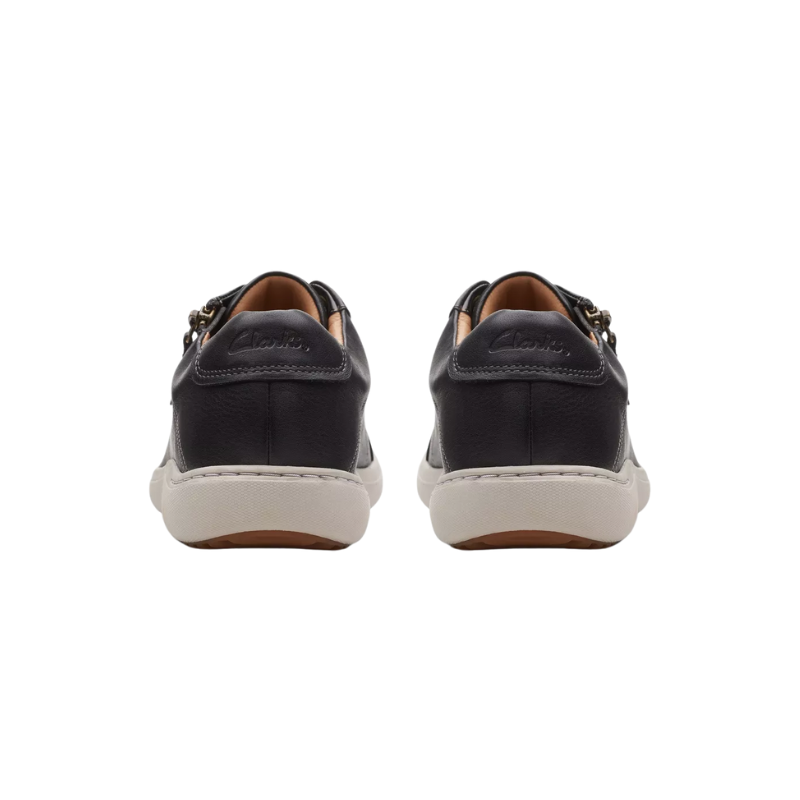 Womens | Clarks Nalle Lace Leather Sneaker Black
