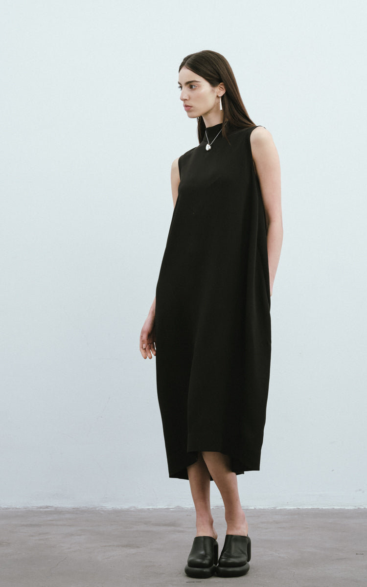 Heavy Silk Crepe Dress