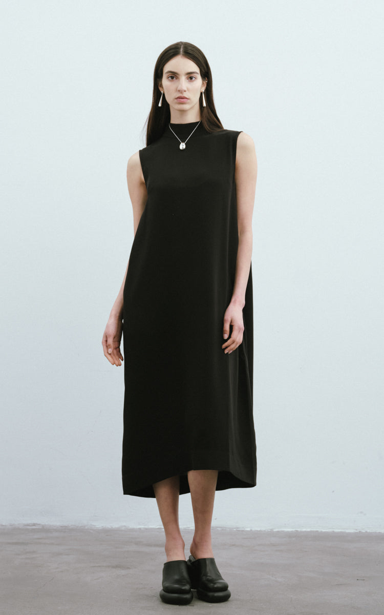 Heavy Silk Crepe Dress