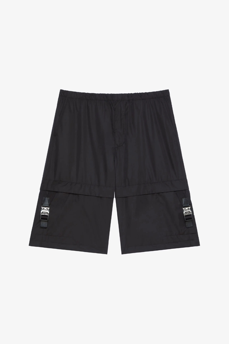 Givenchy Cargo Buckle Shorts_Black