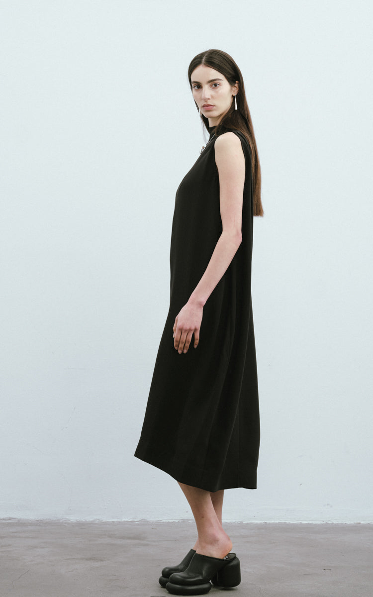 Heavy Silk Crepe Dress