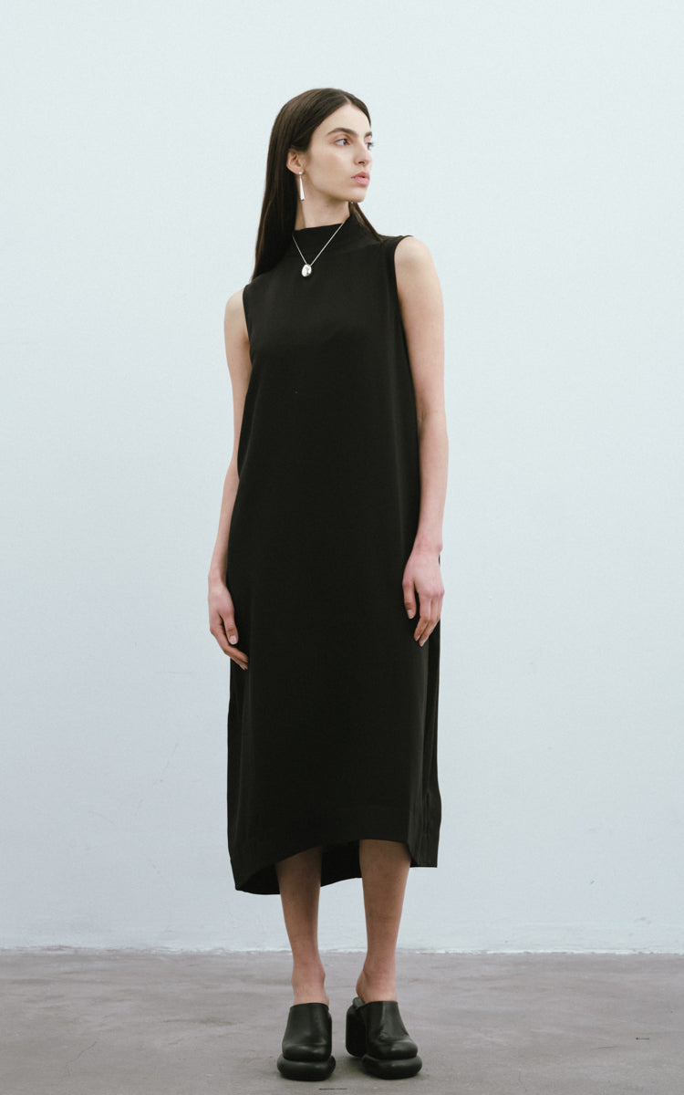 Heavy Silk Crepe Dress