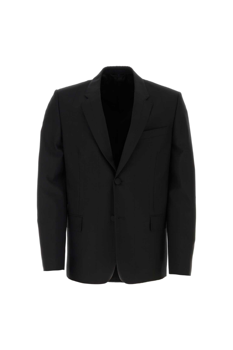Givenchy Regular Fit Jacket Notch Lapel_Black