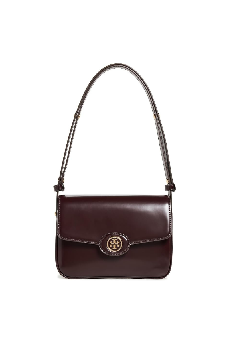 Tory Burch Robinson Spazzolato Convertible Shoulder Bag Tempranillo 161943-616