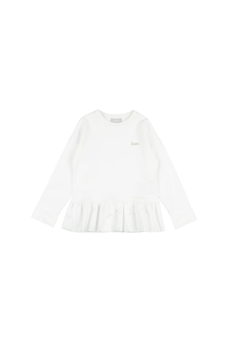 Herno Kids Sweatshirt Jfe002G-50021 White