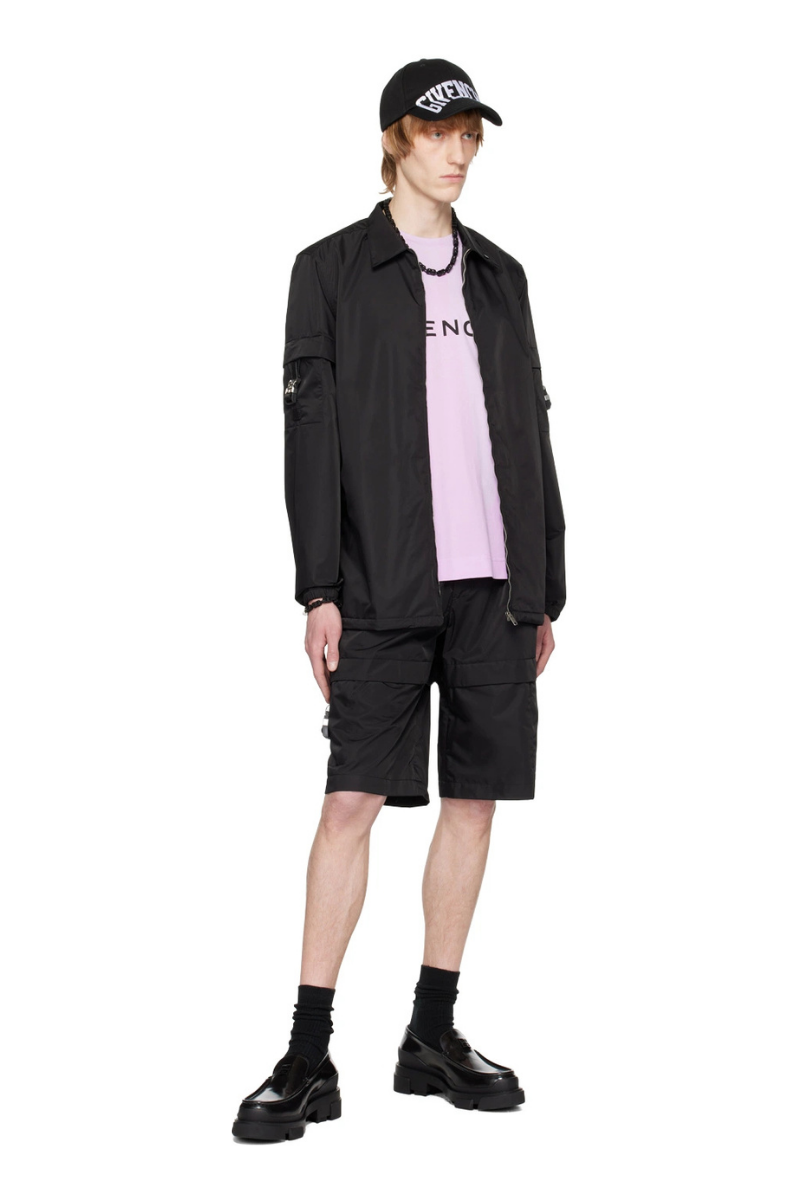 Givenchy Cargo Buckle Shorts_Black