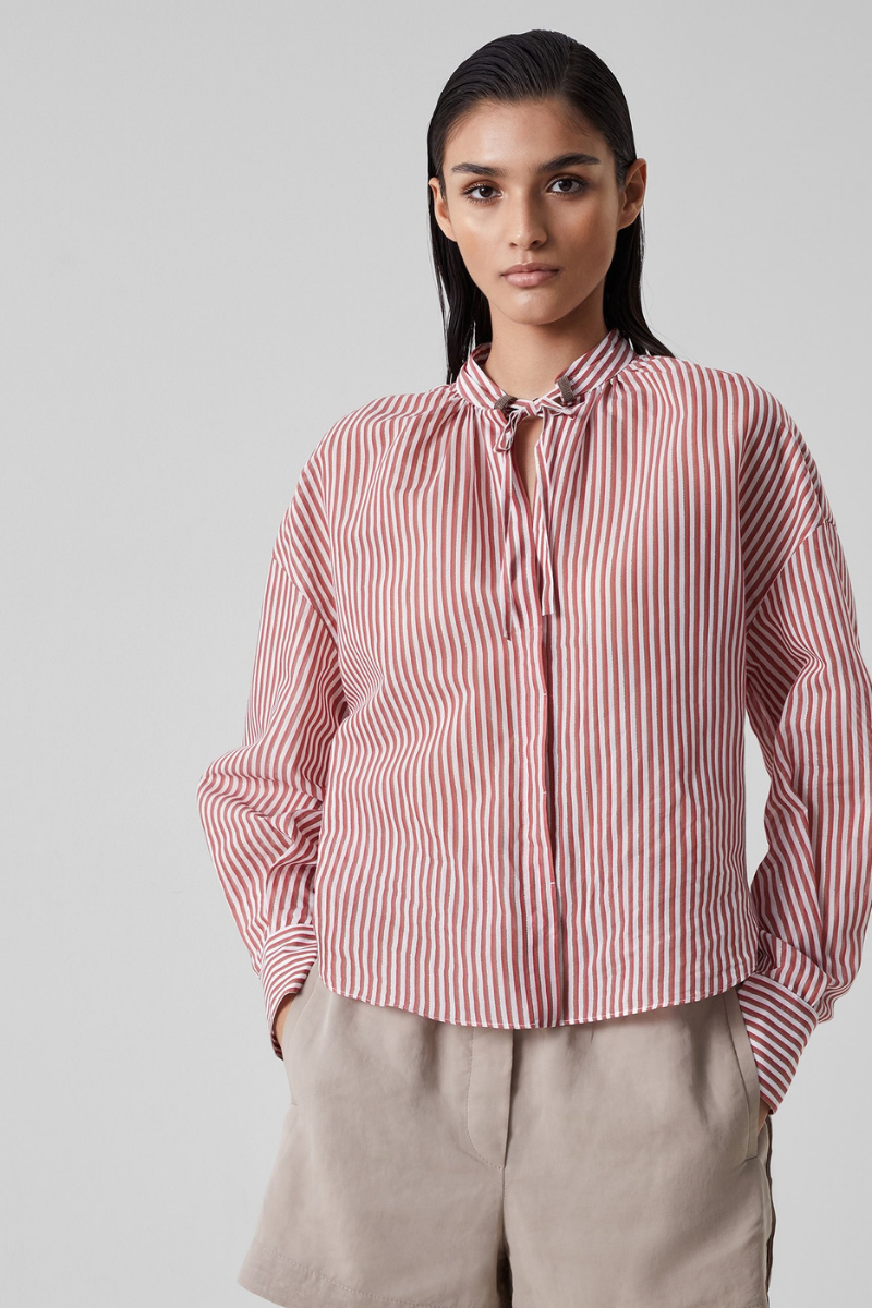 Brunello Cucinelli Cotton-Silk Shirt MP975MK306