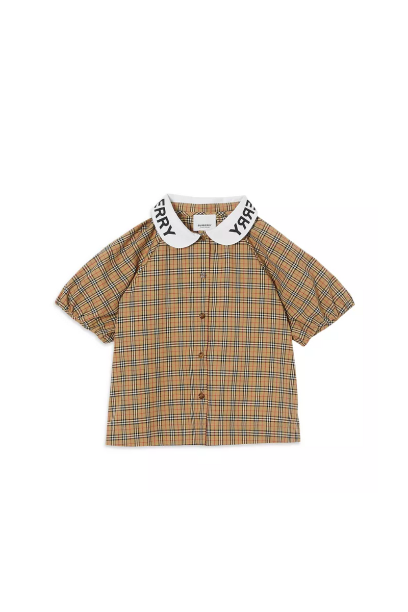 Burberry Girls Lila Vintage Check Stretch Top