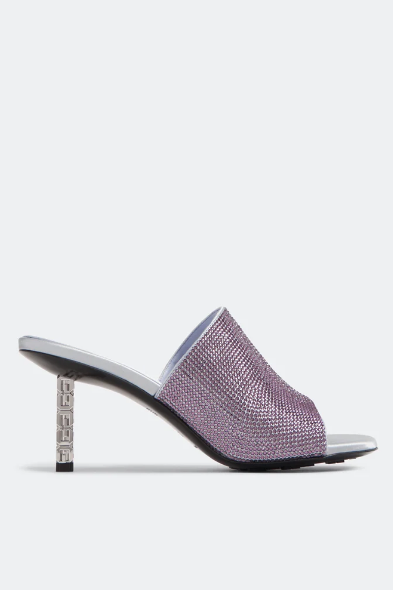 Givenchy G Cube Mules Slim Heel 70Mm_Lavender