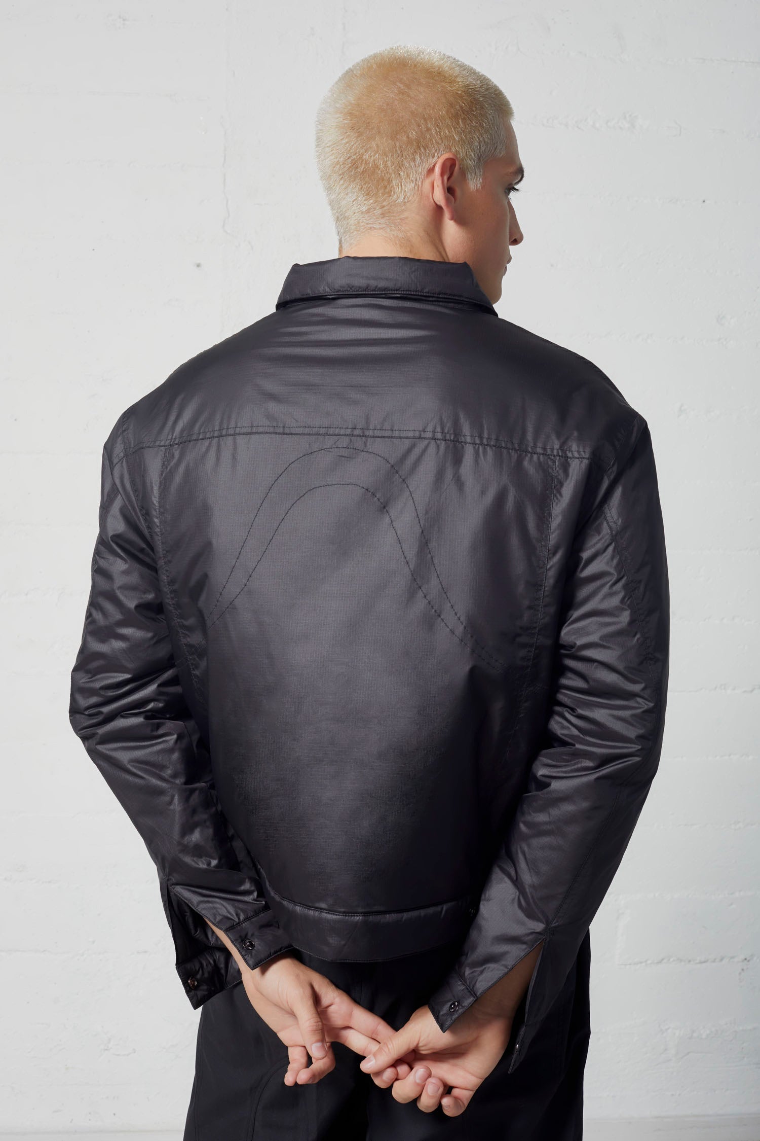 Aphelion Padded Nylon Trucker Jacket