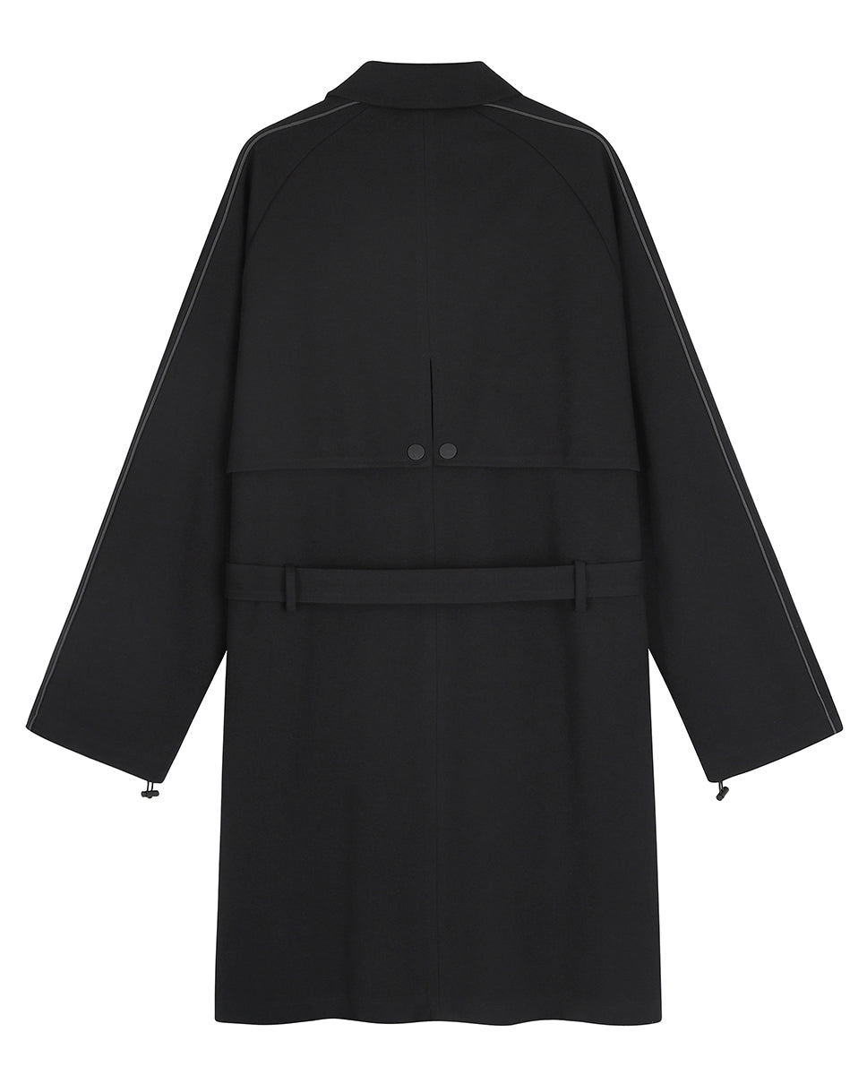 Ottoman Knit Trench Coat