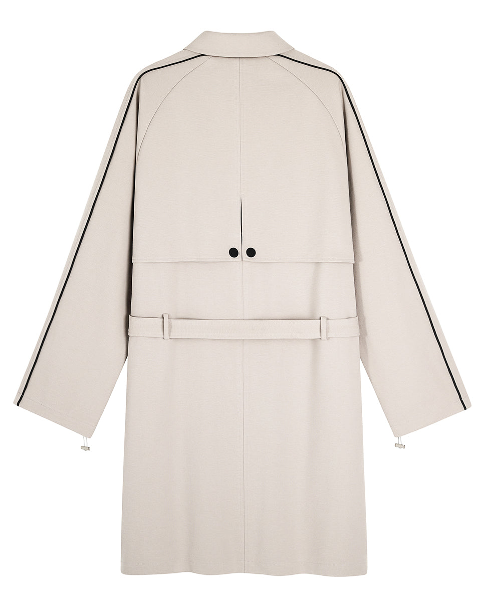 Ottoman Knit Trench Coat
