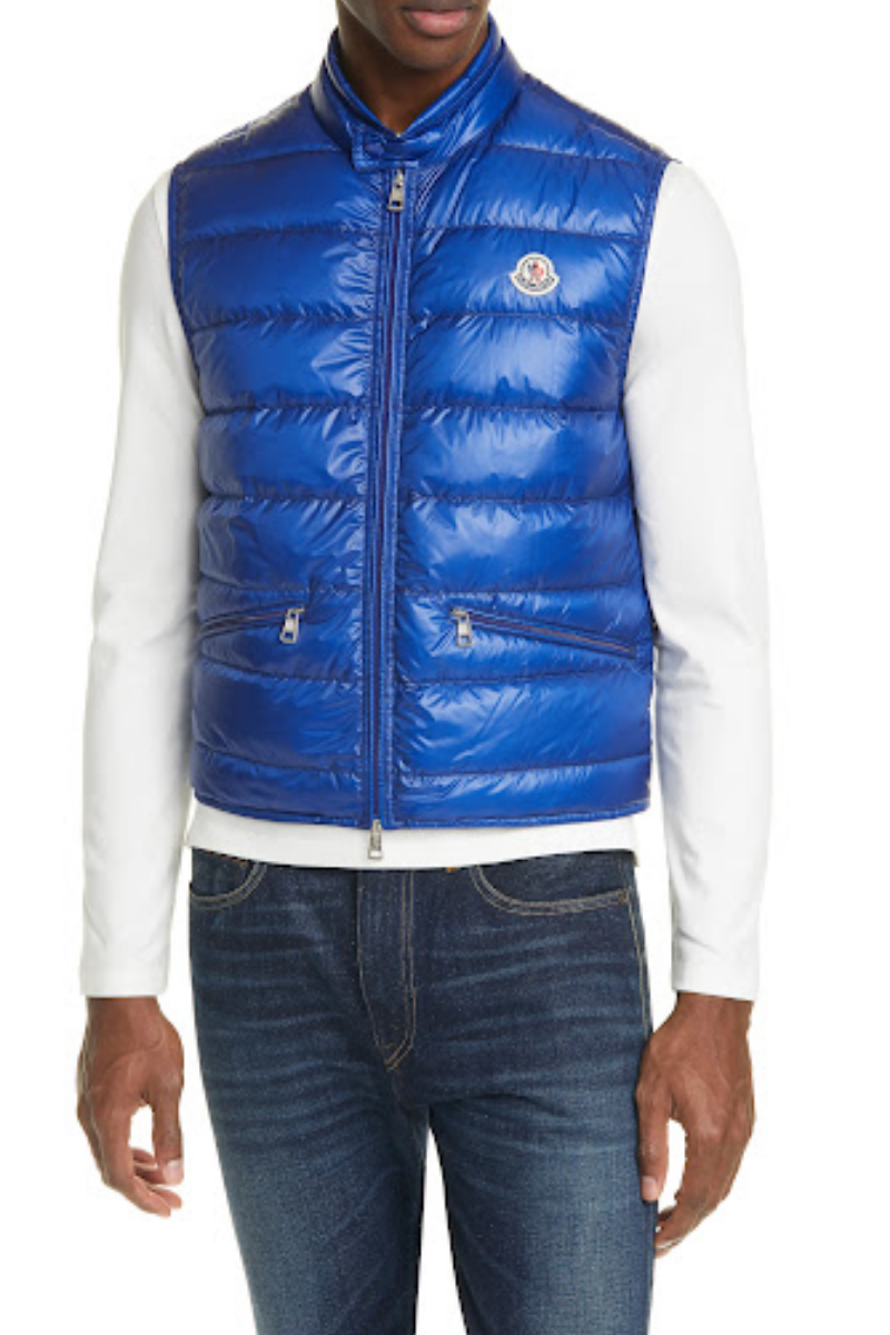 Moncler Gui Gilet Blue Bright Blue