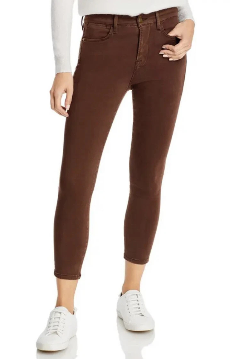 Frame Le High Skinny Cropped Jeans MAHG