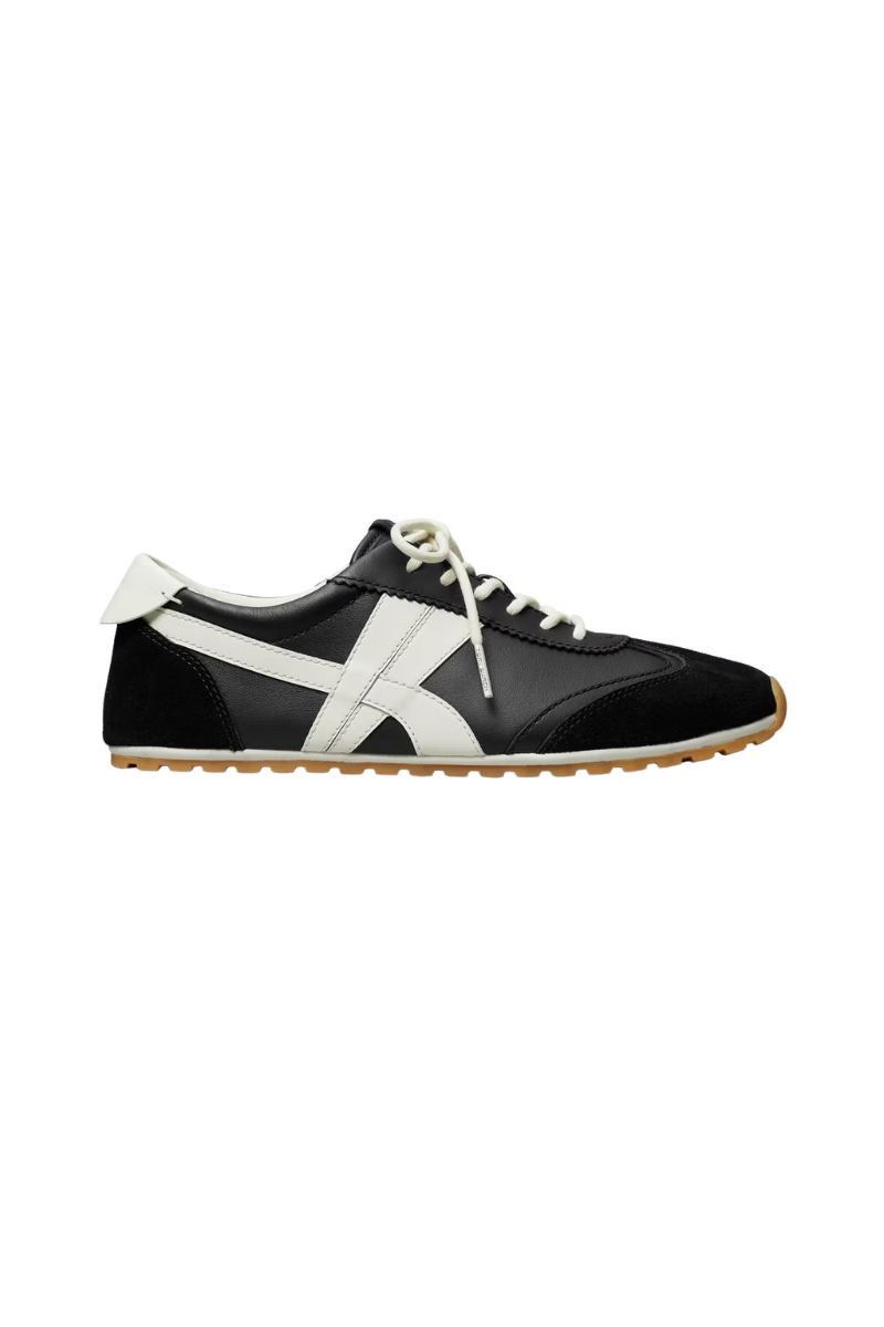 Tory Burch Hank Field Sneaker North Nappa Black / Blanc / Black 182310-001