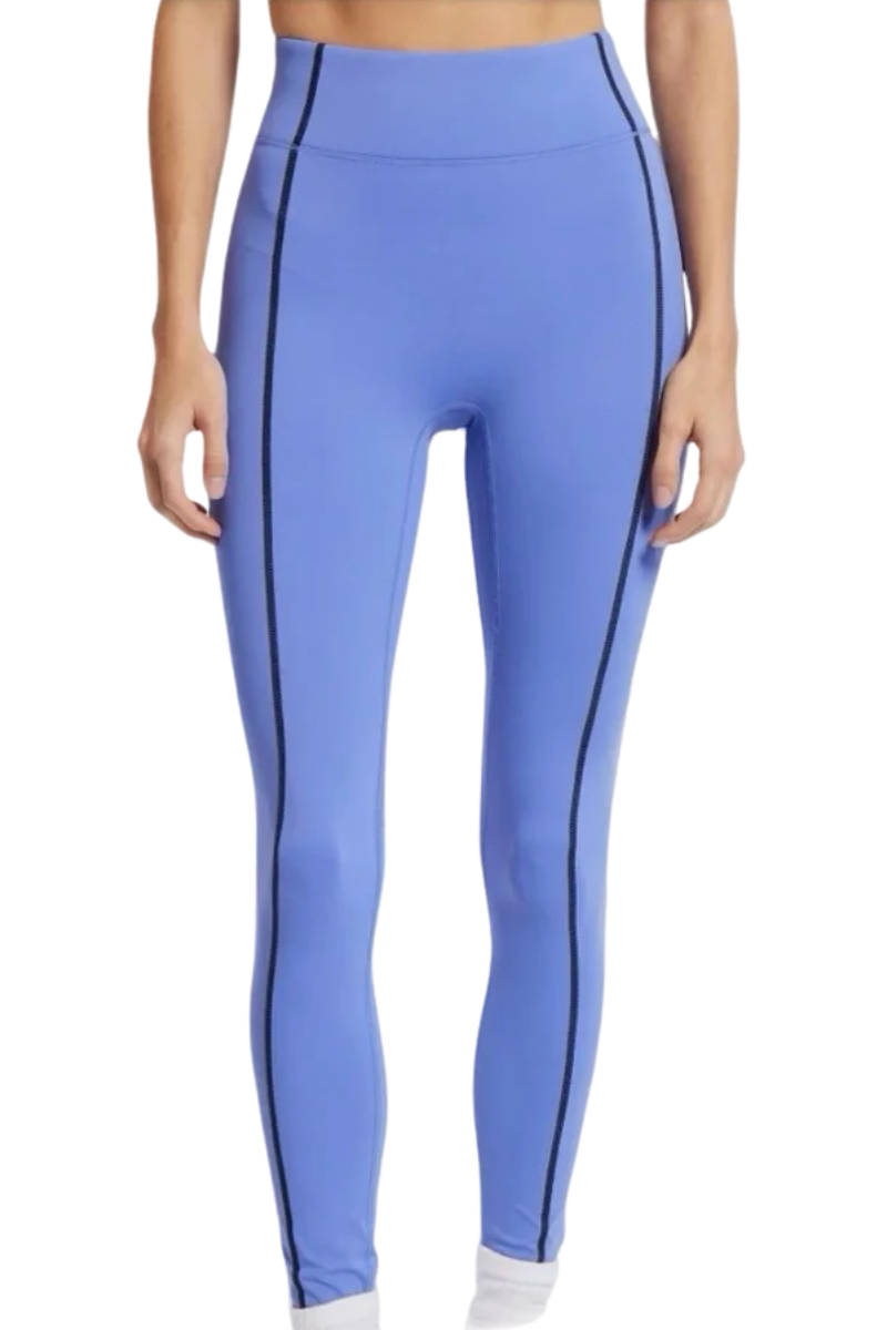 Bandier Center Stage Contrast Seam Legging Baja Blue/Black BND10166