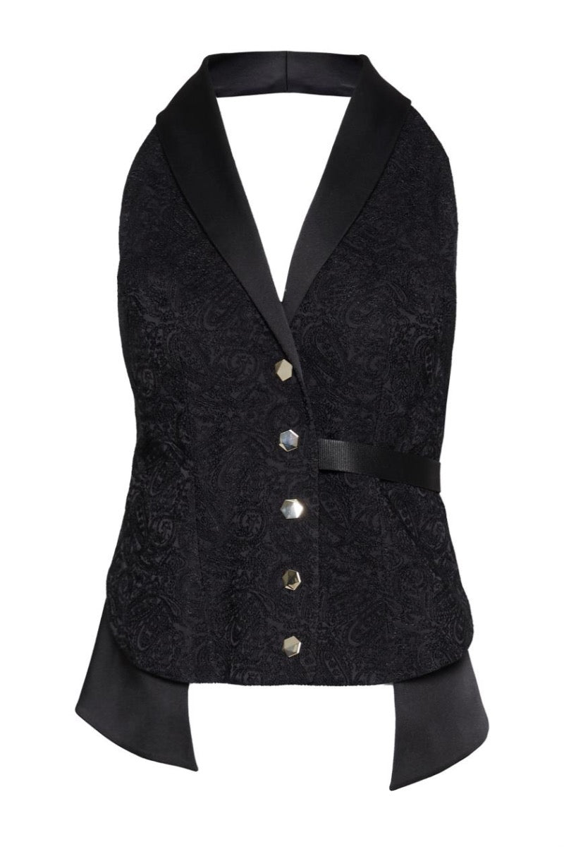 Kameya WAISTCOAT BLACK_25W70602
