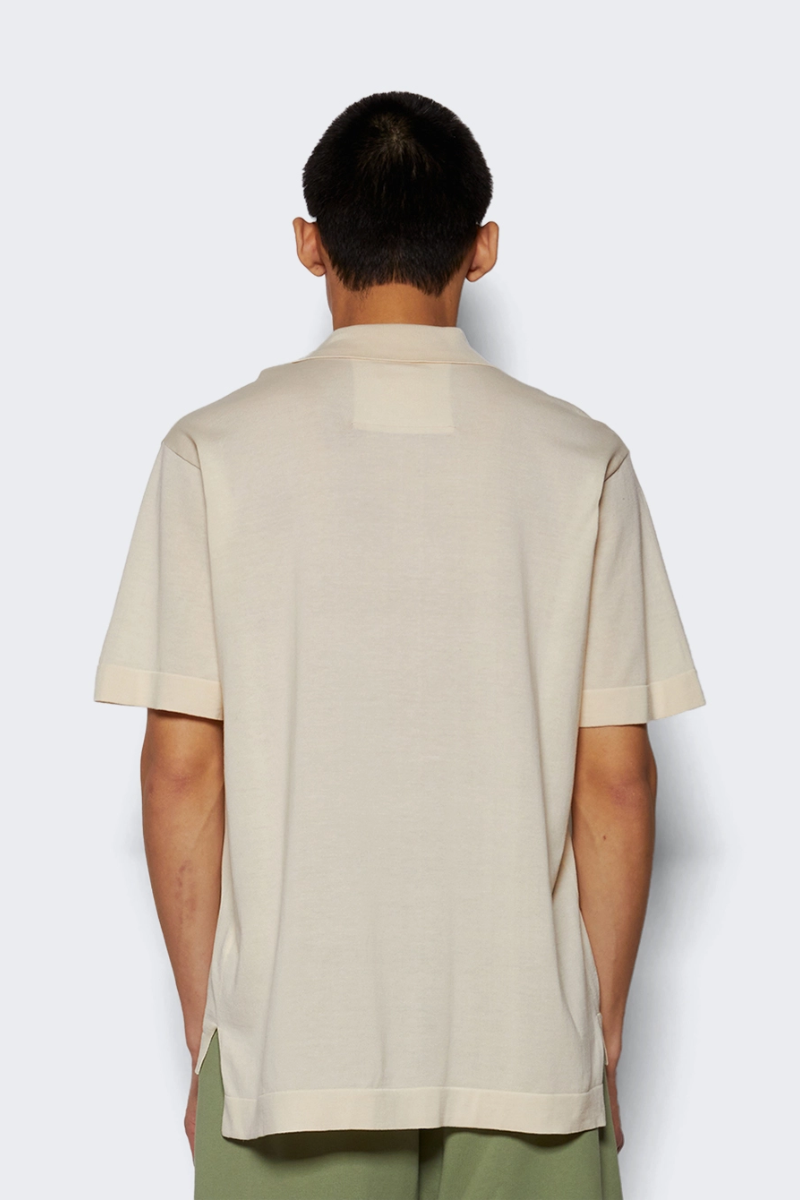 Givenchy Short Sleeve Cotton-Silk Polo Shirt