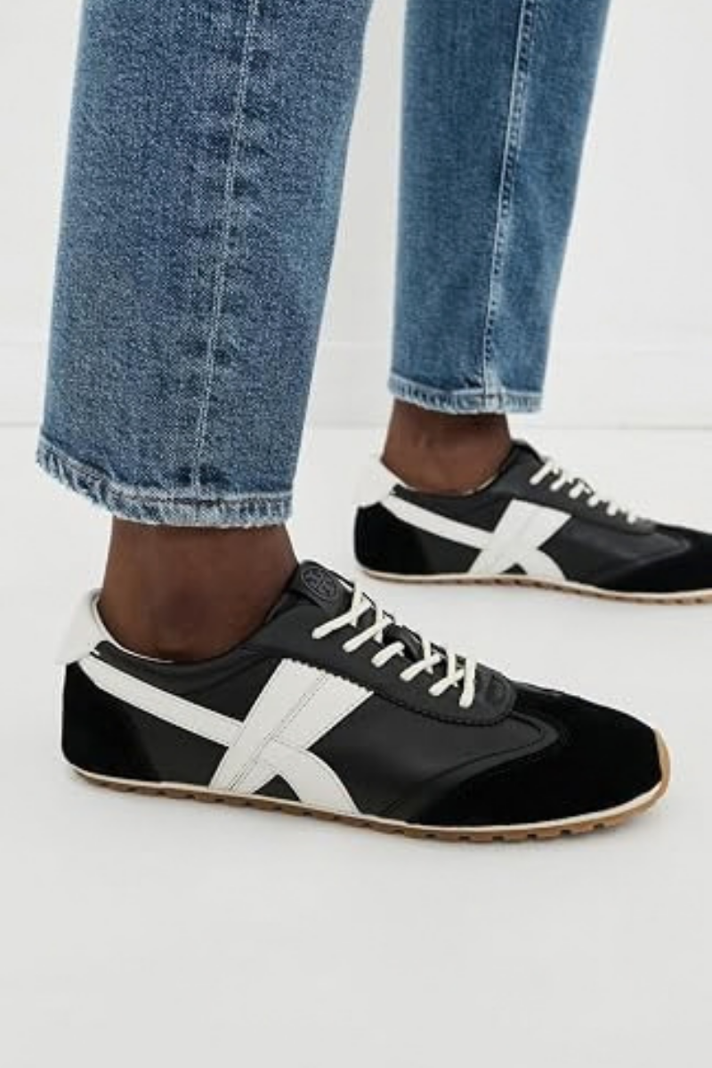 Tory Burch Hank Field Sneaker North Nappa Black / Blanc / Black 182310-001