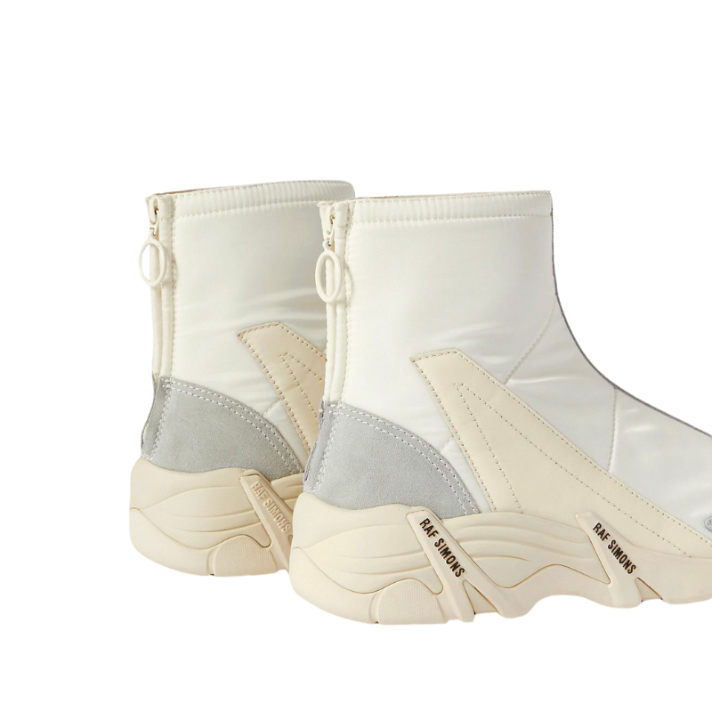 Mens | Raf Simons Cylon 22 Quilted Nylon Leather Boot White