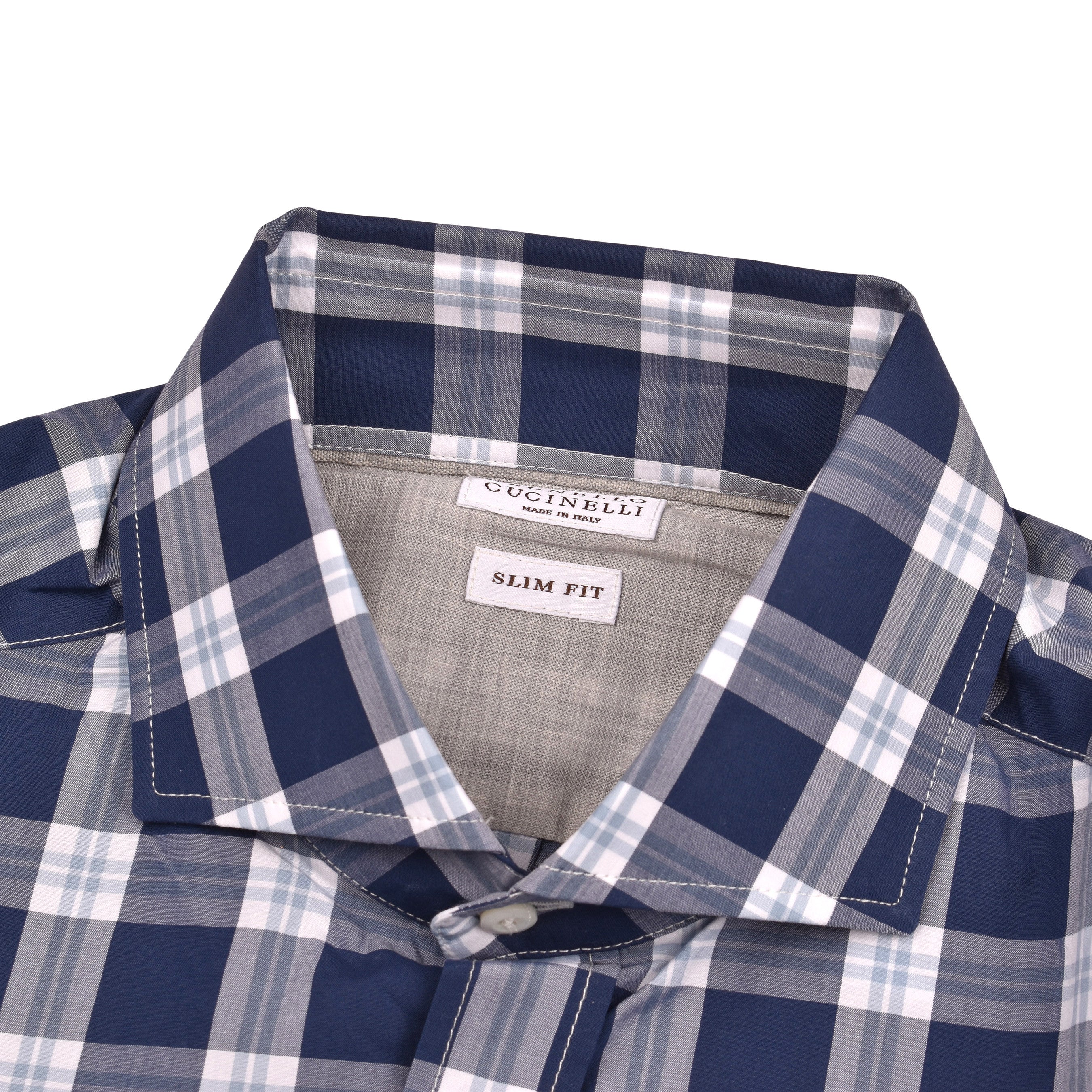 BRUNELLO CUCINELLI MENS 100% COTTON SLIM FIT CASUAL LONG SLEEVE SHIRT