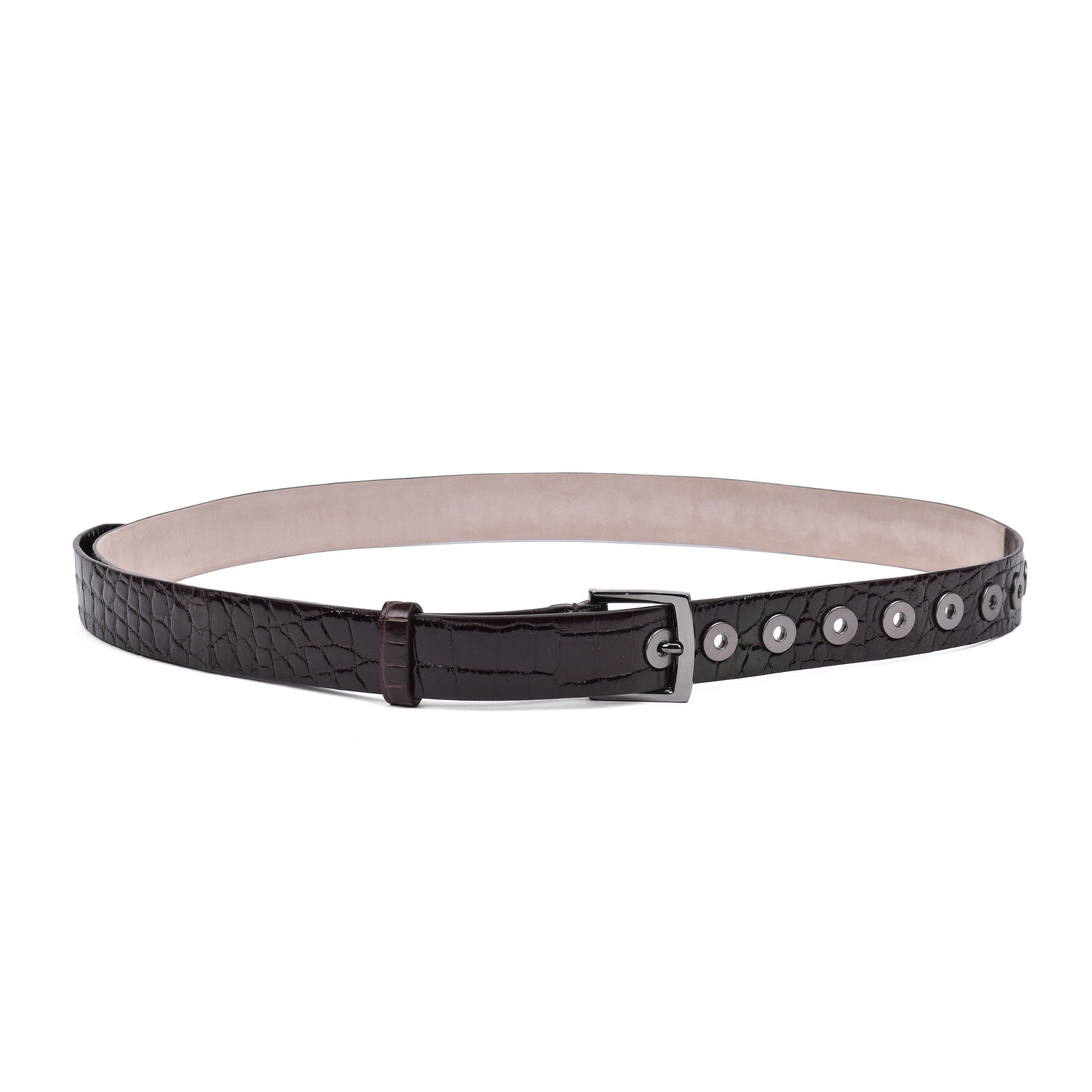 BRUNELLO CUCINELLI WOMEN'S 100% GENUINE CROCODILE BELT