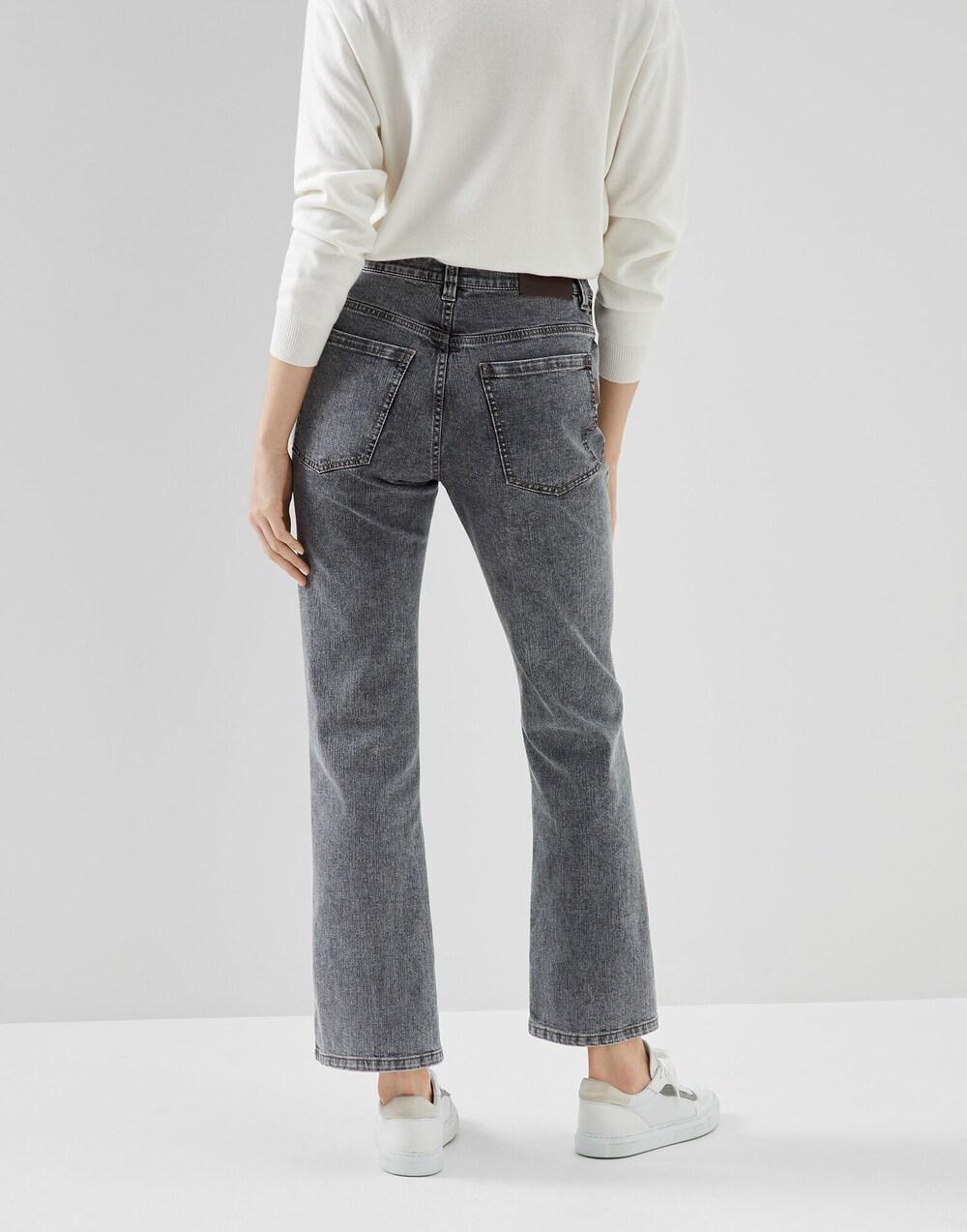 BRUNELLO CUCINELLI WOMEN'S GREY STRAIGHT LEG TROUSERS