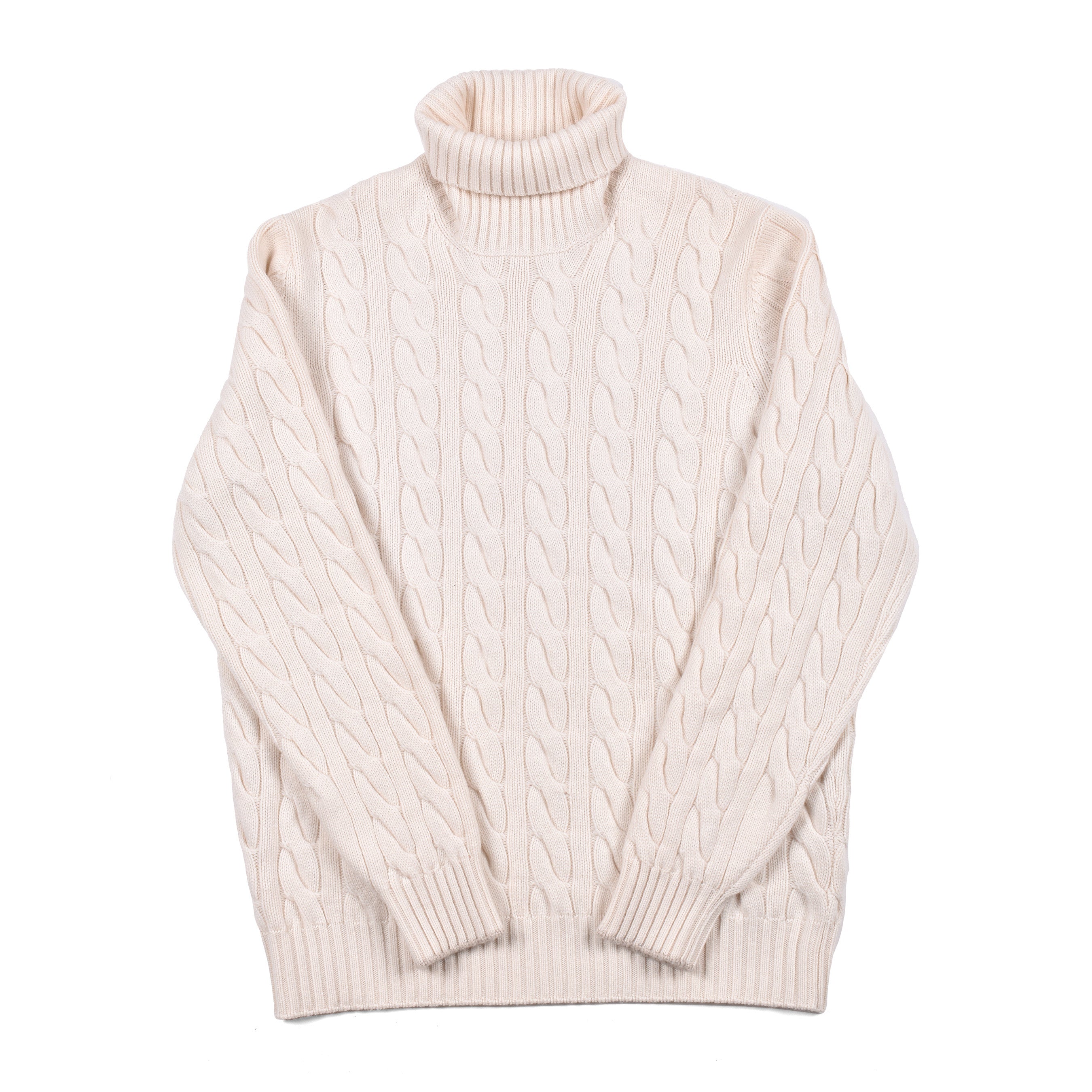 BRUNELLO CUCINELLI MEN'S 100% CASHMERE CABLE KNIT TURTLENECK SWEATER NEW