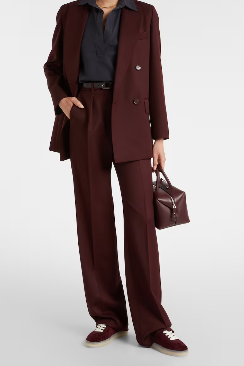 Tory Burch Phoenix Sneaker in Dark Carmine Suede