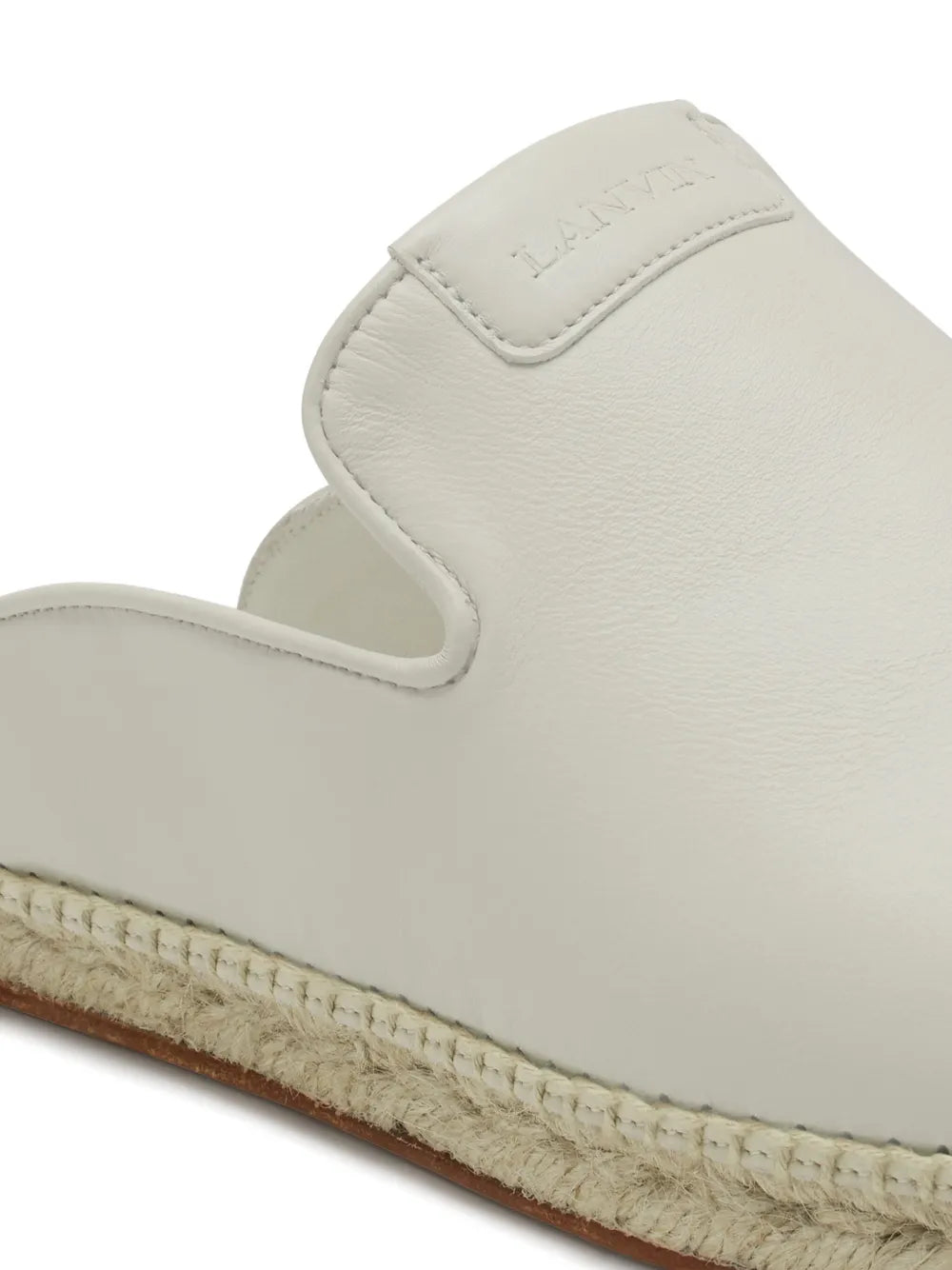 Lanvin Leather espadrilles in Cream