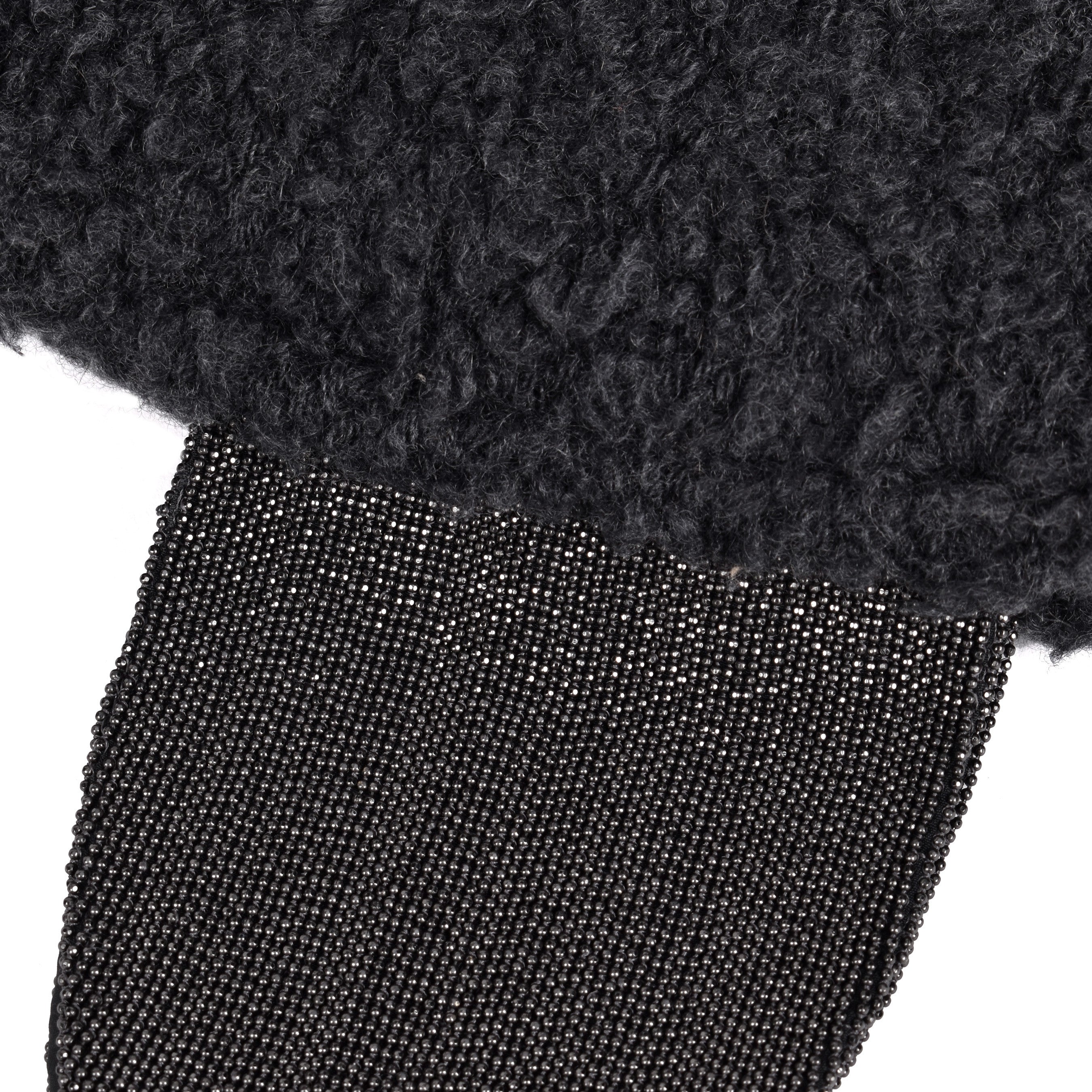 BRUNELLO CUCINELLI WOMEN'S MONILI BEAD LINED CASHMERE EAR WARMERS/HEAD BAND