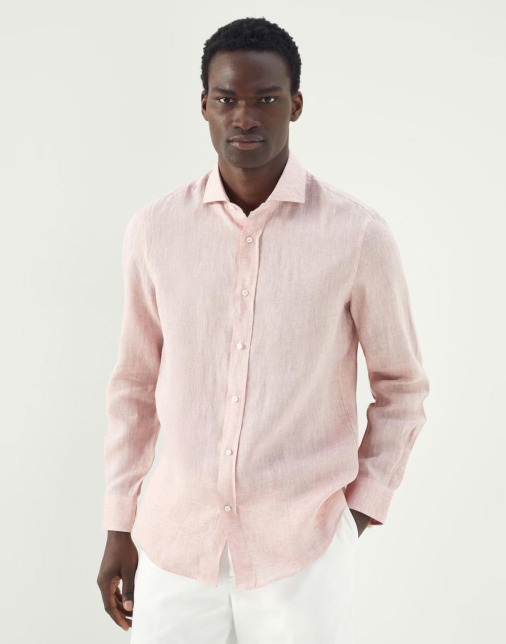 BRUNELLO CUCINELLI MEN'S SHIRT MB6080627_C485 NWT