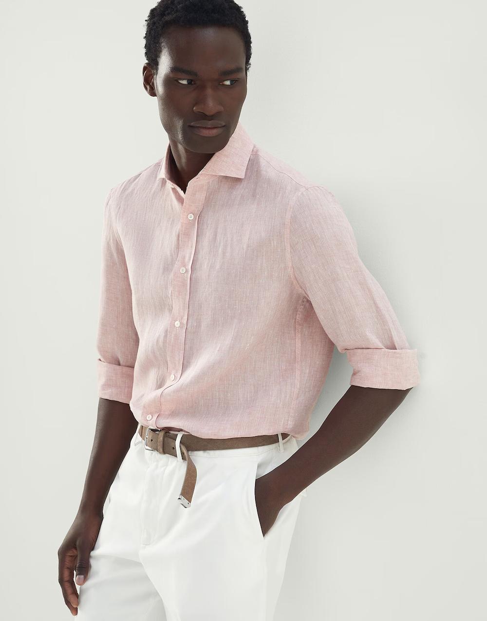 BRUNELLO CUCINELLI MEN'S SHIRT MB6080627_C485 NWT