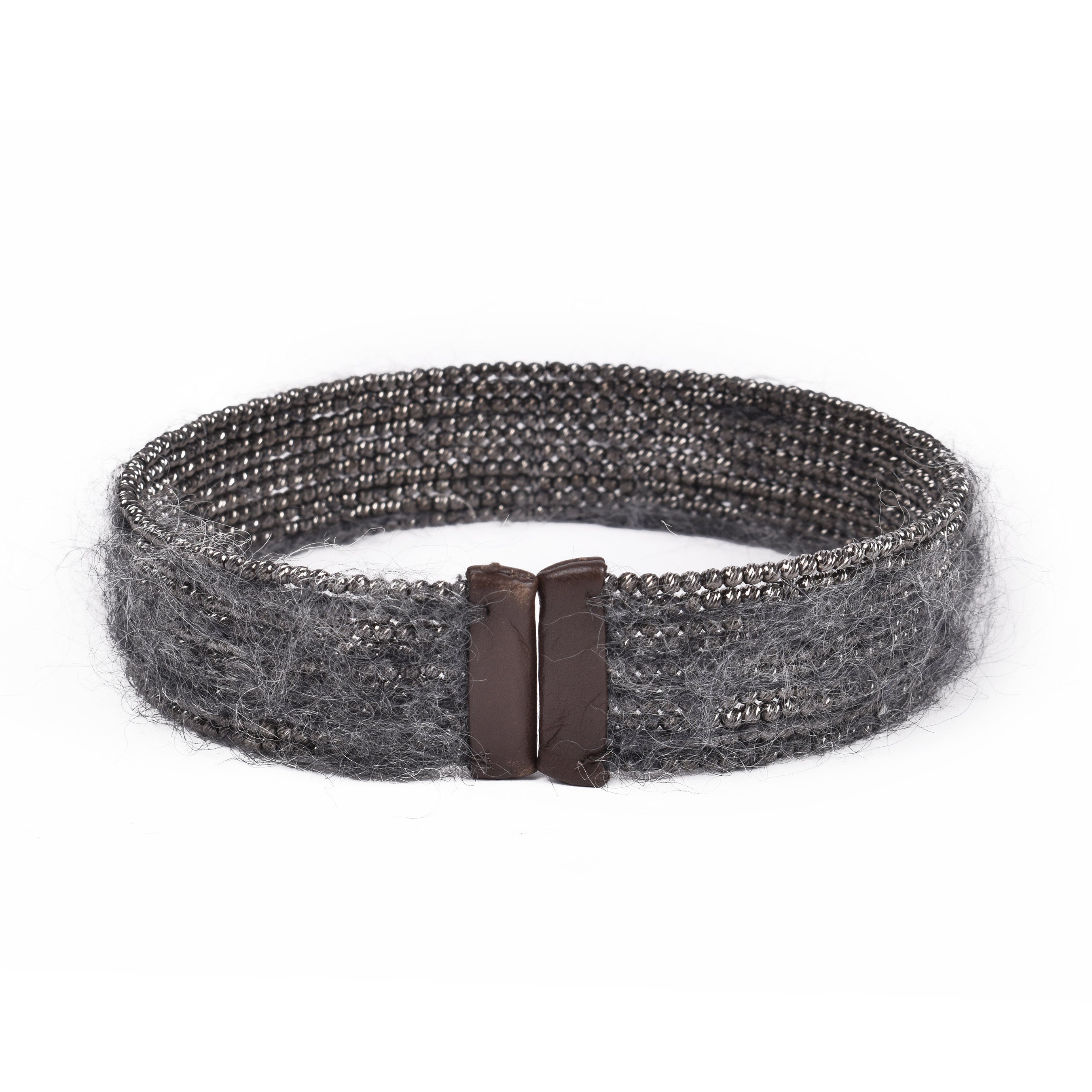 BRUNELLO CUCINELLI WOMEN'S MONILI BEAD AND WOOL CHOKER NECKLACE
