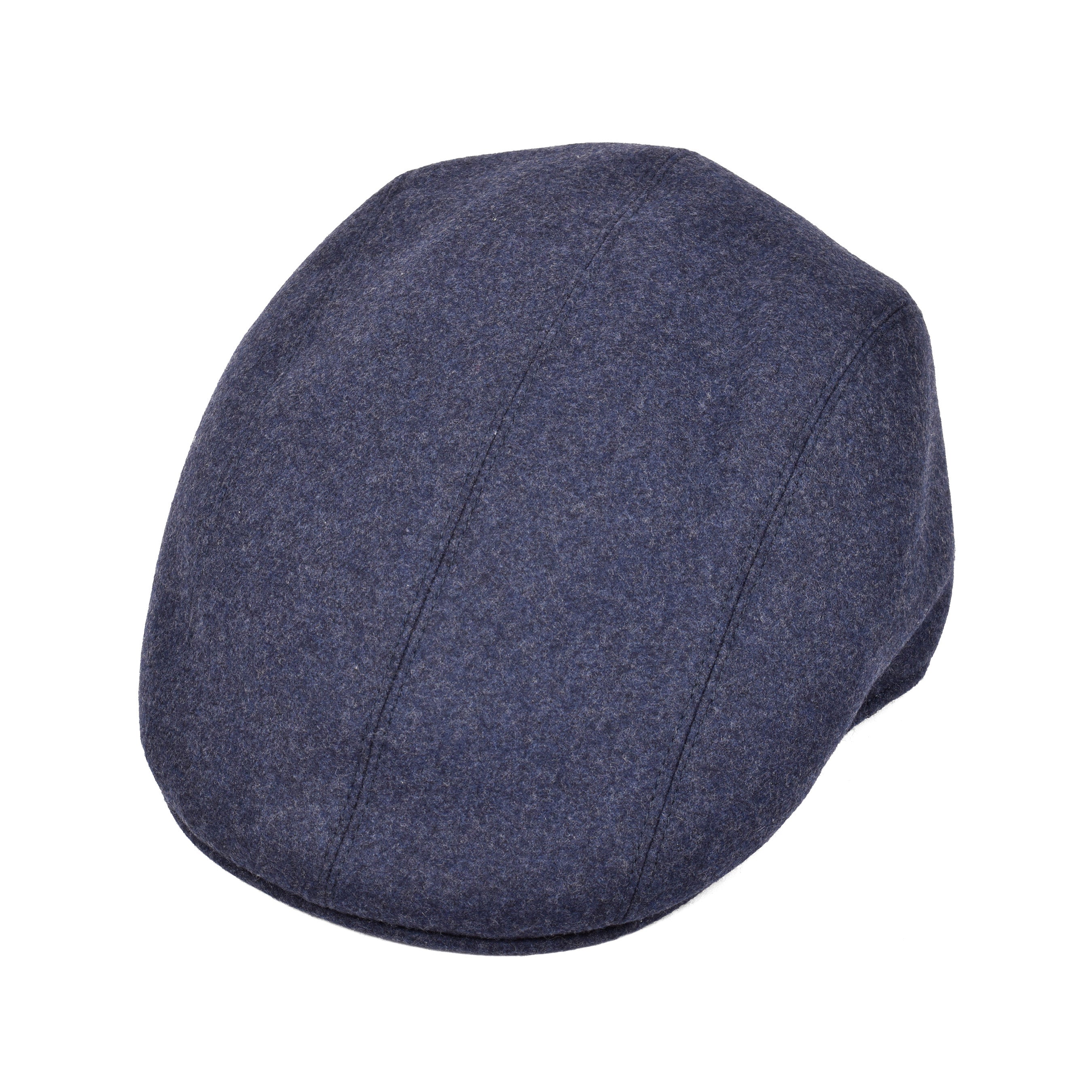 BRUNELLO CUCINELLI MEN'S 100% CASHMERE NAVY BLUE FLAT HAT NEW LARGE
