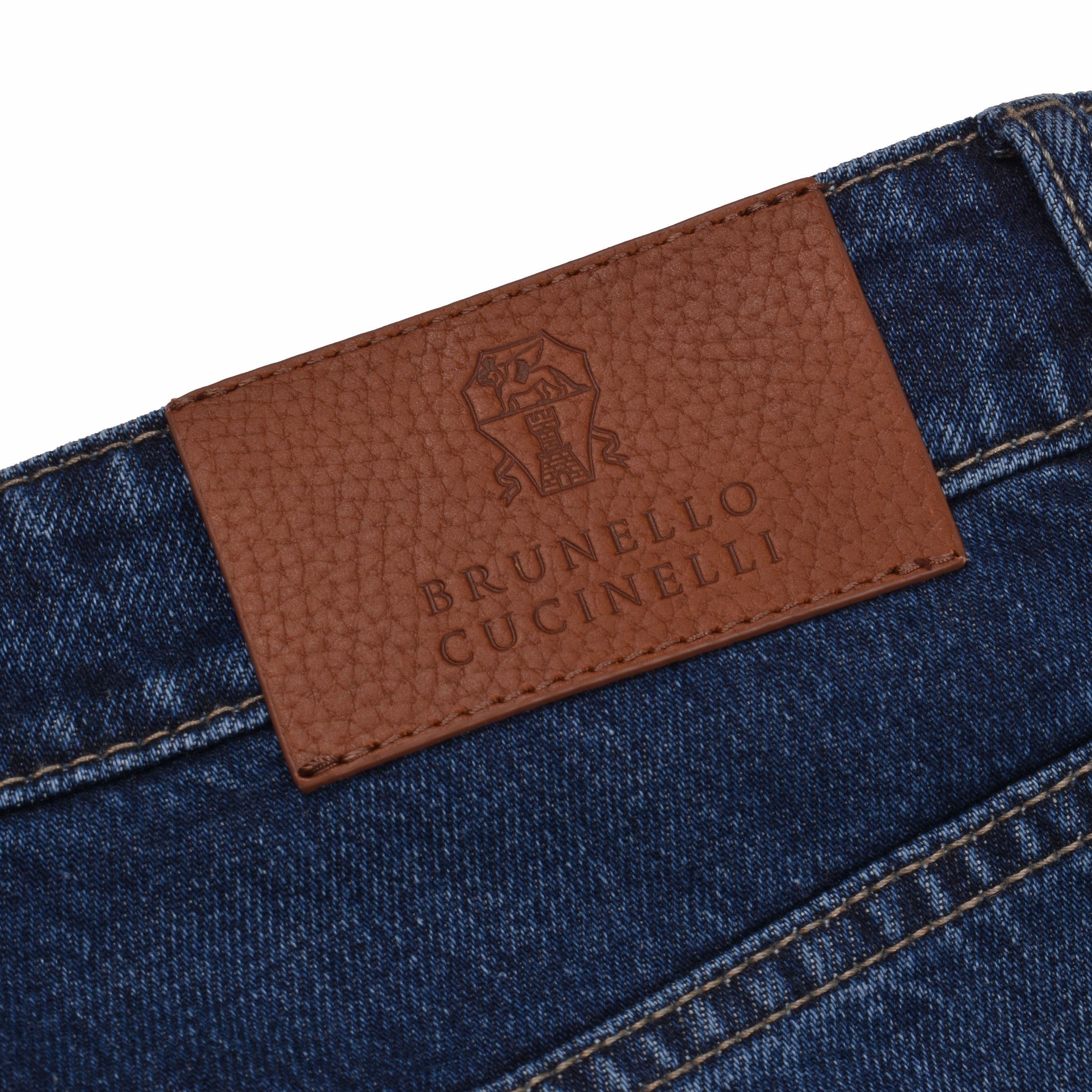 BRUNELLO CUCINELLI MEN'S TRADITIONAL FIT FIVE POCKET DENIM STYLE JEAN PANTS NEW