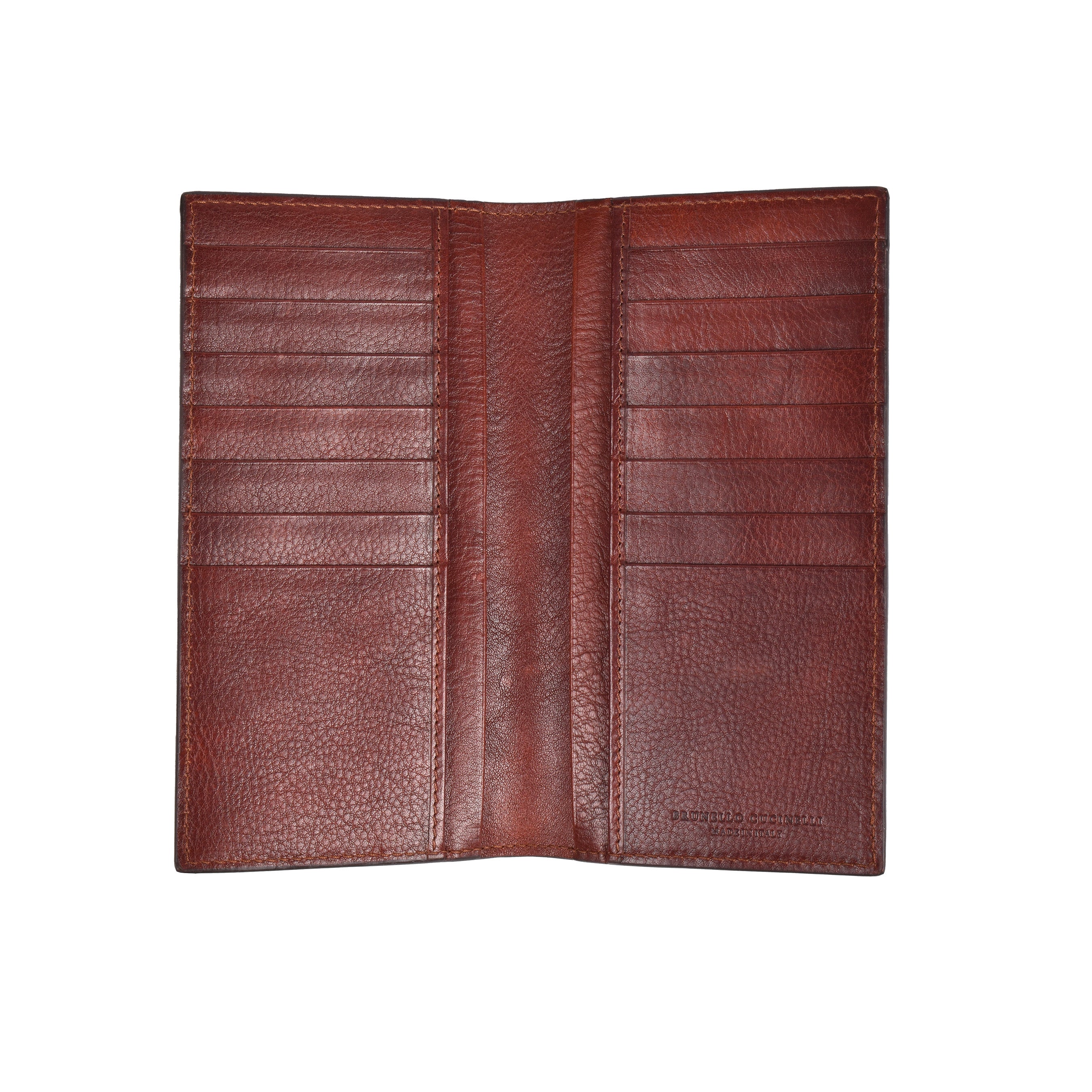 BRUNELLO CUCINELLI MEN'S 100% GENUINE CALF'S LEATHER WALLET