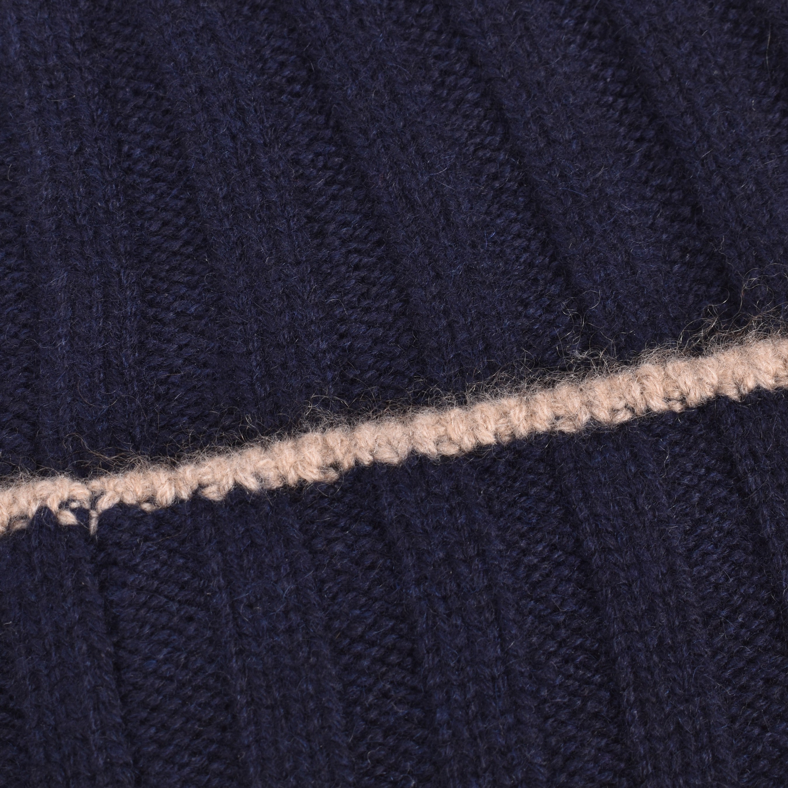 BRUNELLO CUCINELLI MEN'S 100% CASHMERE TWO TONE FISHERMEN'S STYLE BEANIE CAP