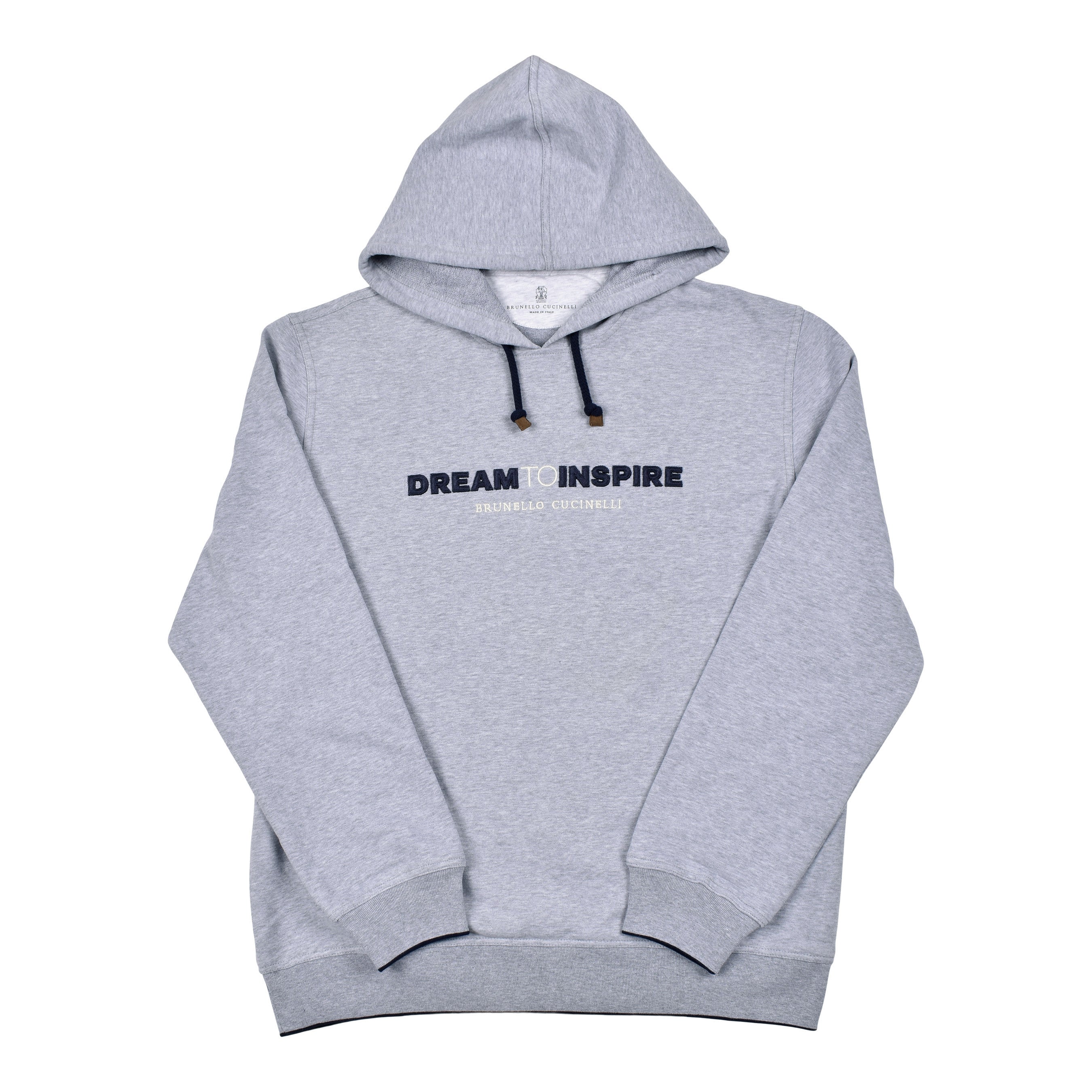 BRUNELLO CUCINELLI MEN'S ATHLETIC LOGO GYM SWEATSHIRT/HOODIE PULLOVER