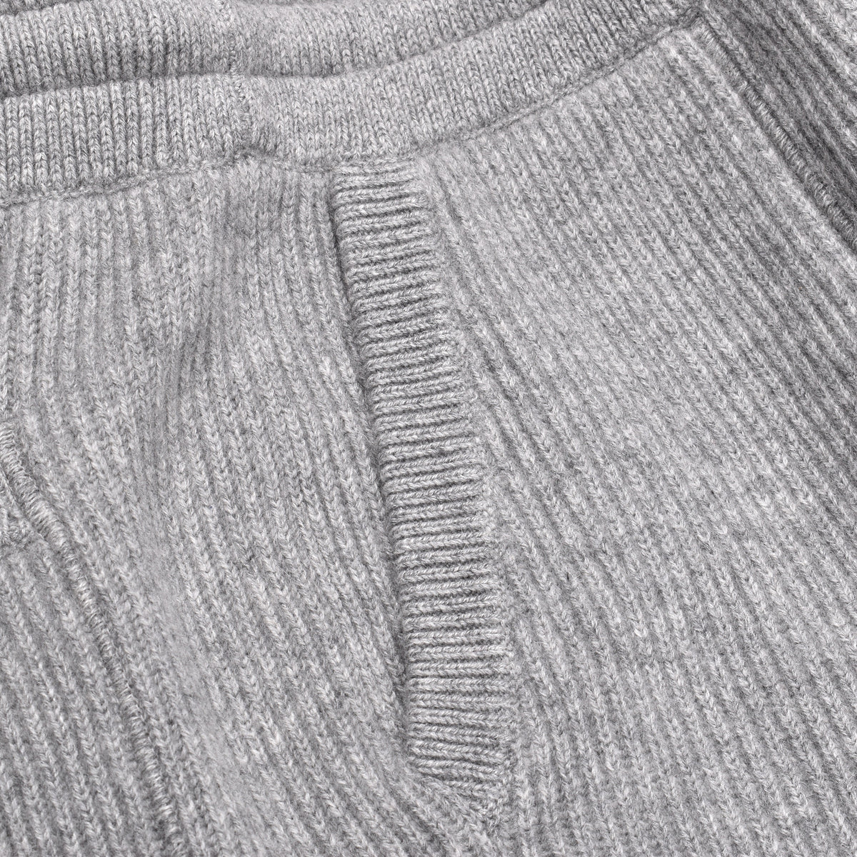 BRUNELLO CUCINELLI MEN'S LIGHT GREY CASHMERE TROUSERS