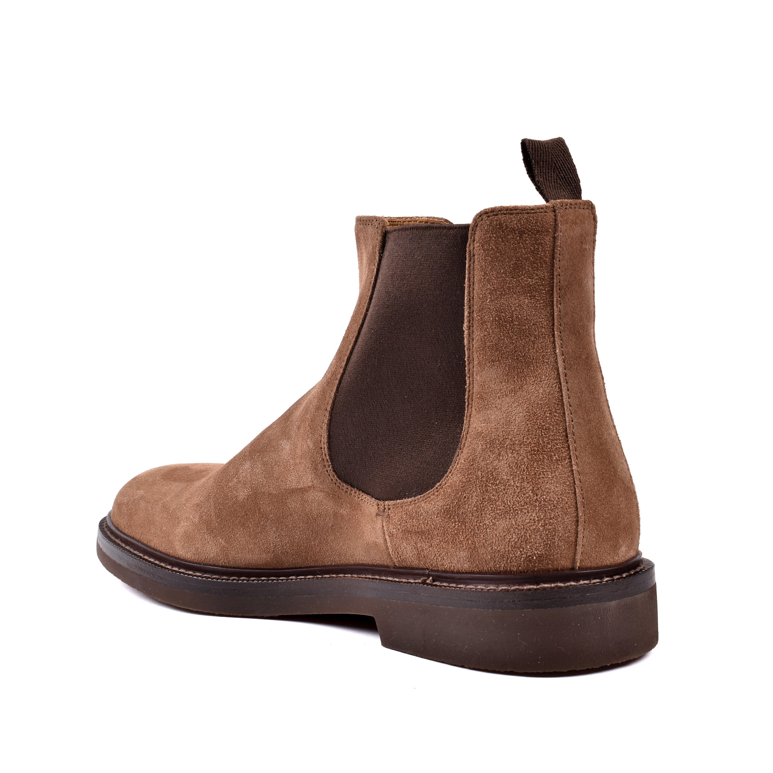 BRUNELLO CUCINELLI MEN'S 100% LEATHER TWO TONE LOW CALF CHELSEA BOOTS NEW