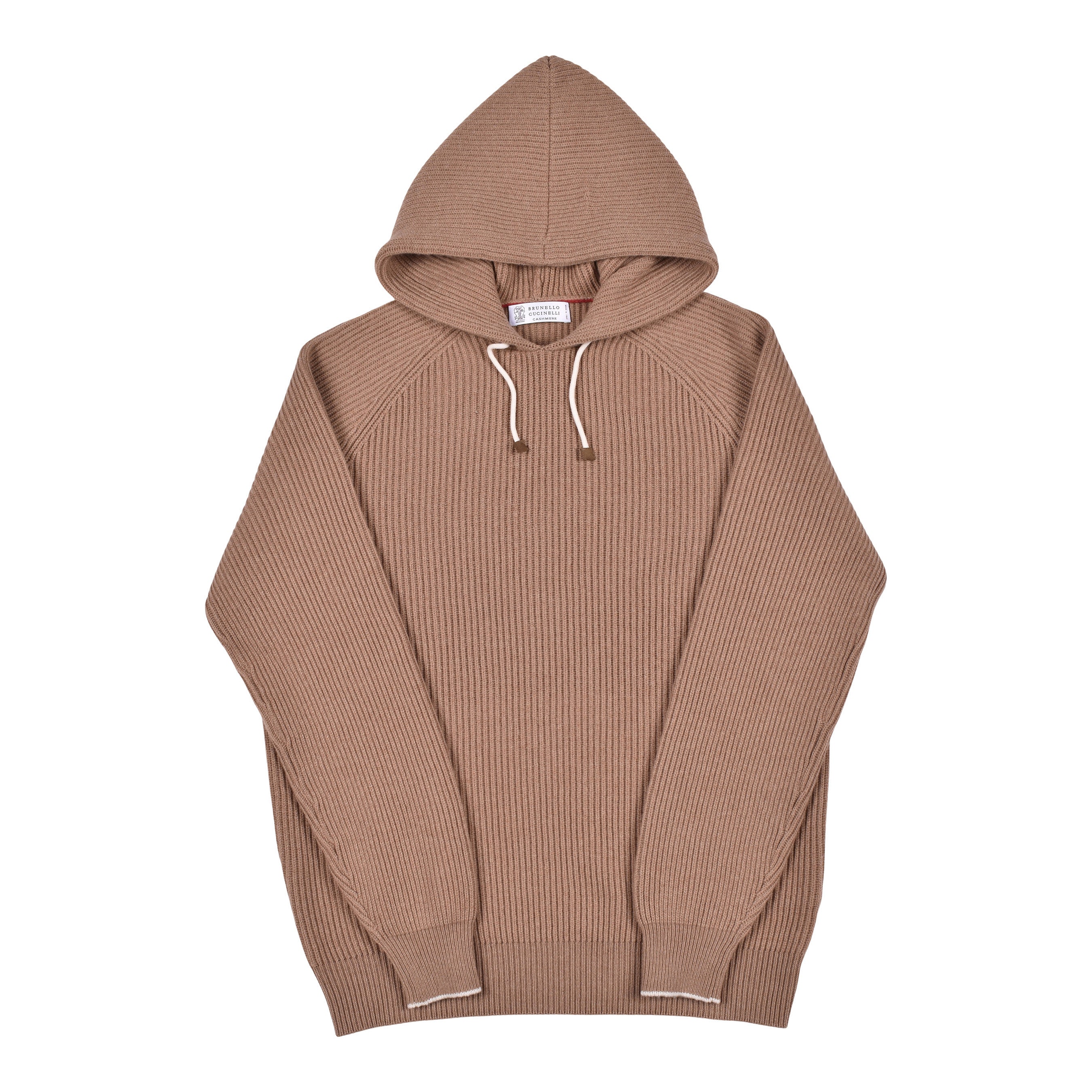 BRUNELLO CUCINELLI MEN'S 100% CASHMERE ATHLETIC STYLE PULL OVER HOODIE /SWEATER