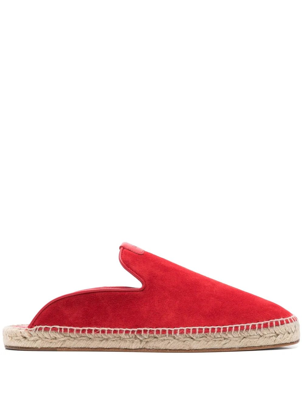 Lanvin suede espadrilles in Carmine Red