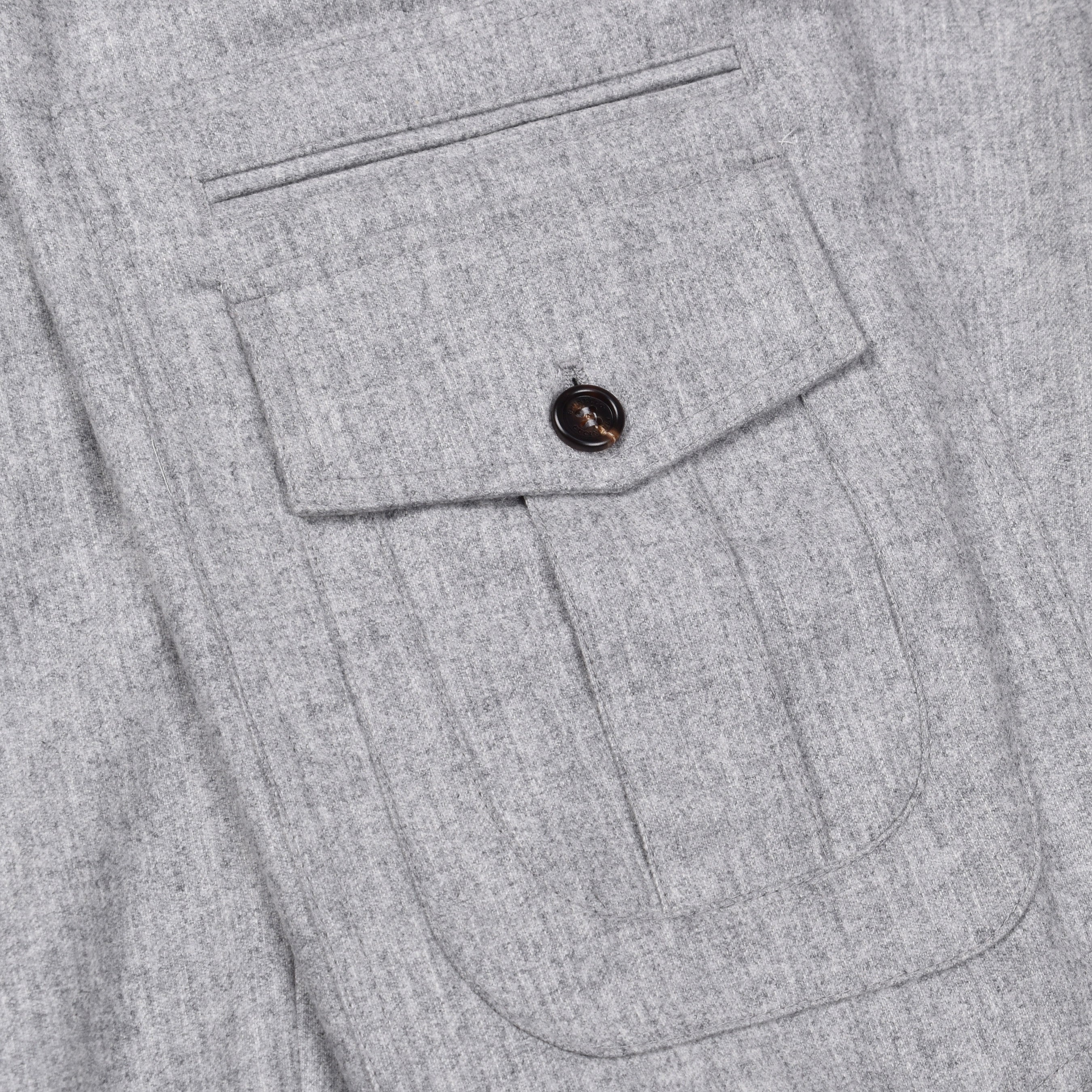 BRUNELLO CUCINELLI MEN'S PEARL VIRGIN WOOL CARGO TROUSERS