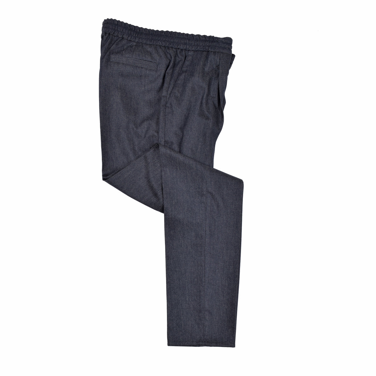 BRUNELLO CUCINELLI MEN'S DARK GREY WOOL LEISURE TROUSERS