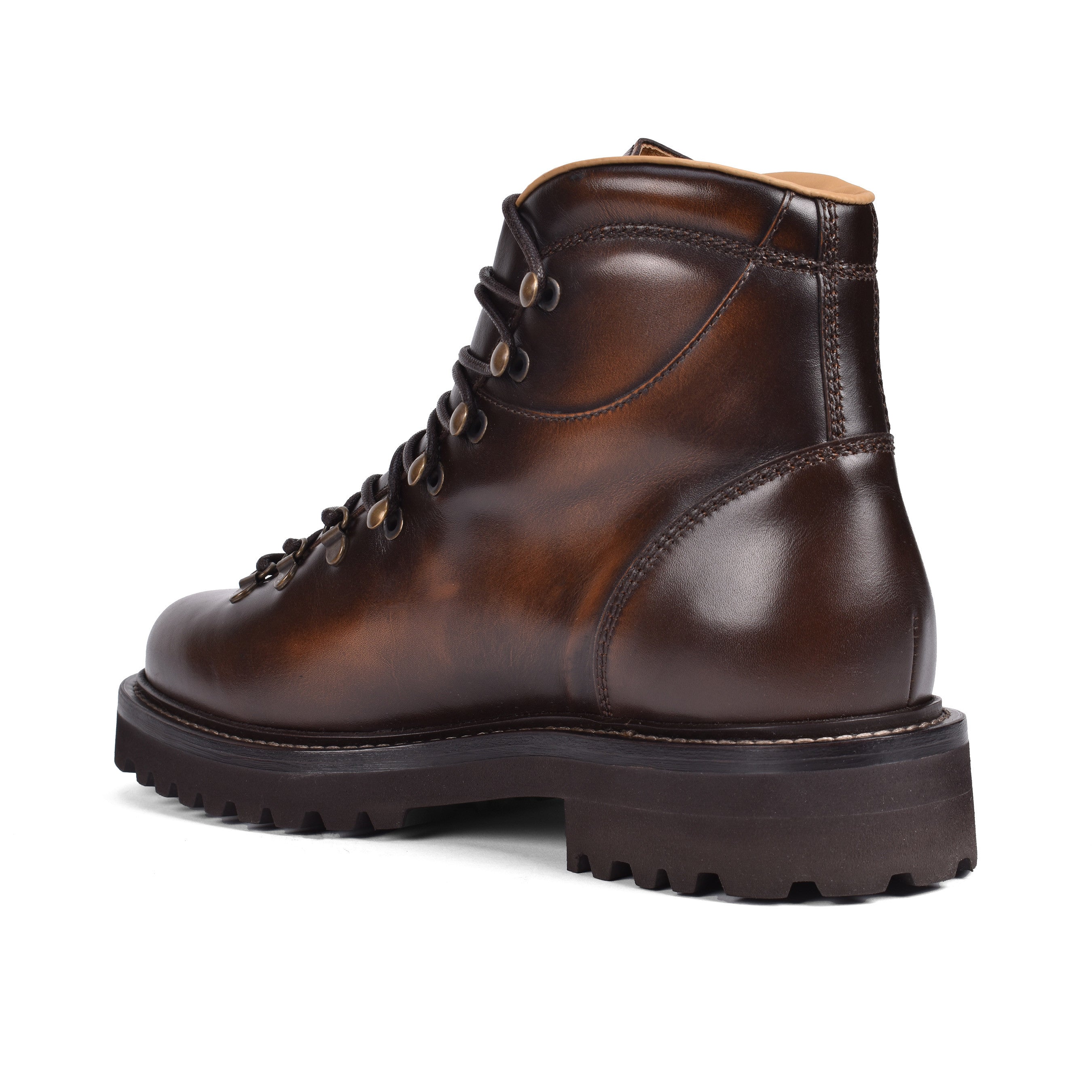 BRUNELLO CUCINELLI MEN'S 100% LEATHER LACE UP WORK BOOT/ HIKING BOOT